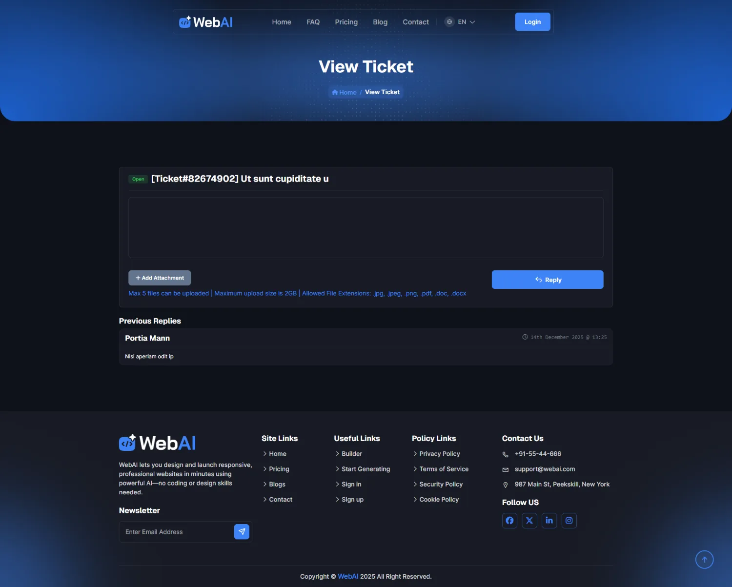 WebAI - AI Powered No Code Website Builder SaaS Platform source code screenshot 8
