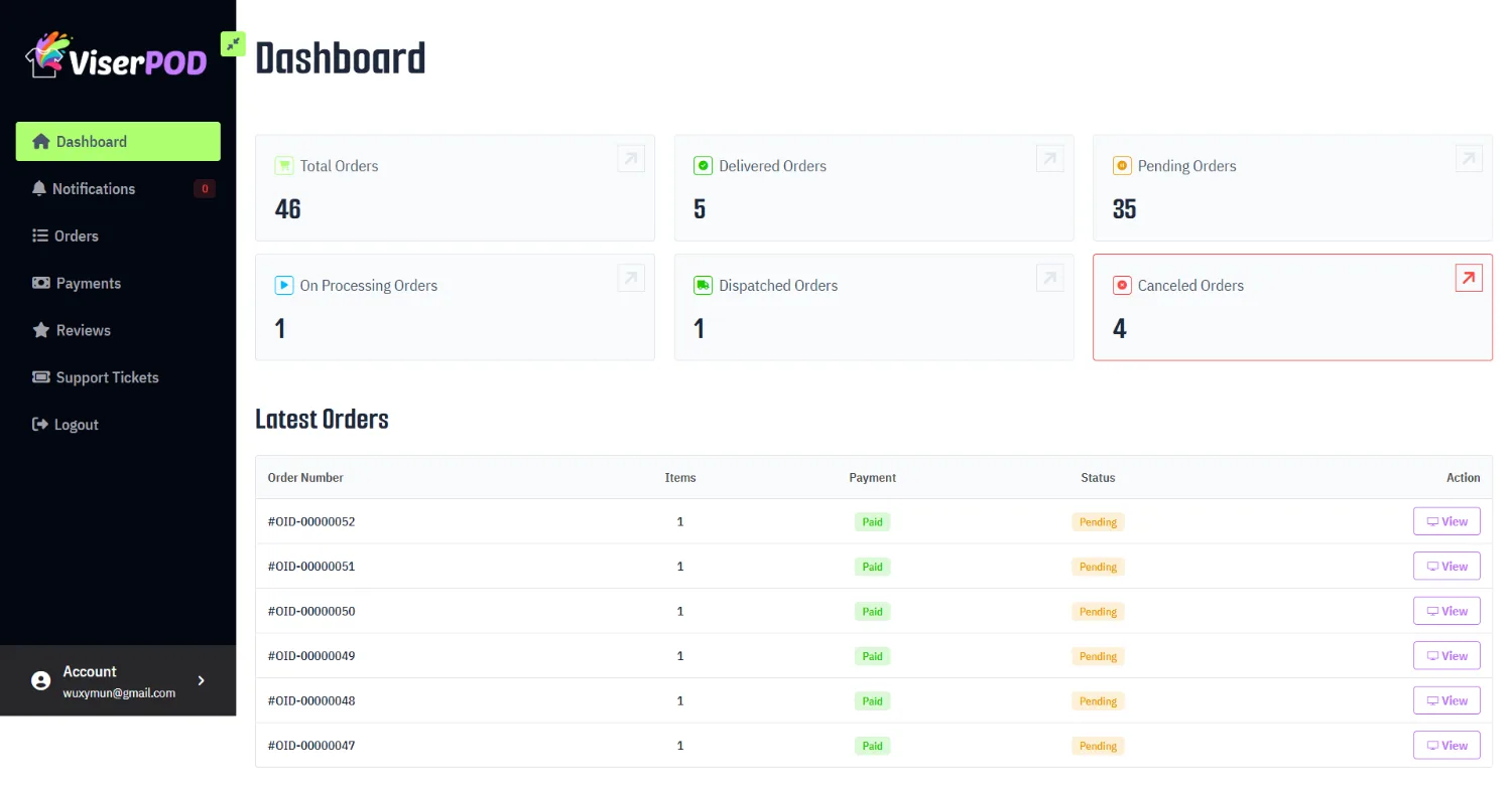 ViserPOD - Print On Demand POD Marketplace source code screenshot 4
