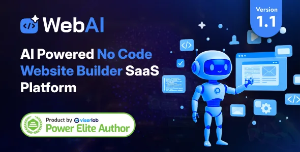 WebAI - AI Powered No Code Website Builder SaaS Platform source code preview