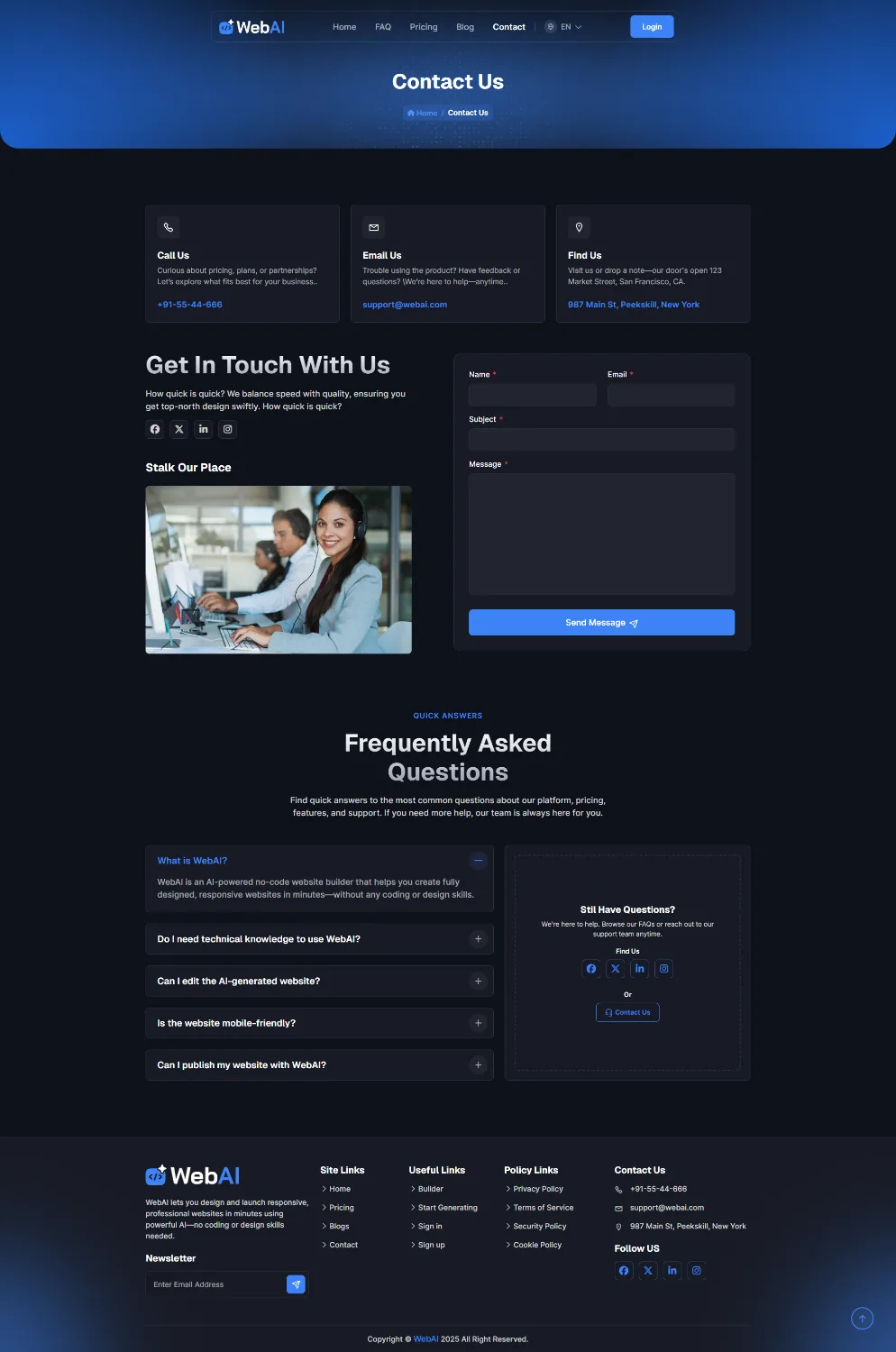 WebAI - AI Powered No Code Website Builder SaaS Platform source code screenshot 10