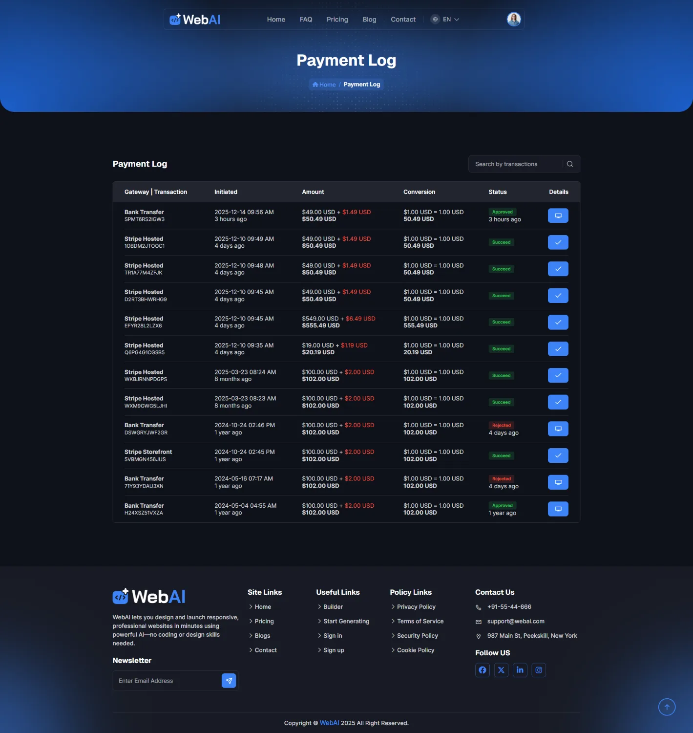 WebAI - AI Powered No Code Website Builder SaaS Platform source code screenshot 2