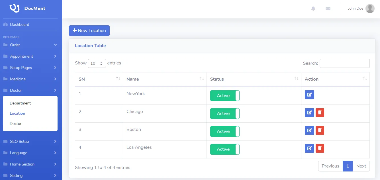 DocMent - SaaS Based Multi Doctor Appointment System source code screenshot 4