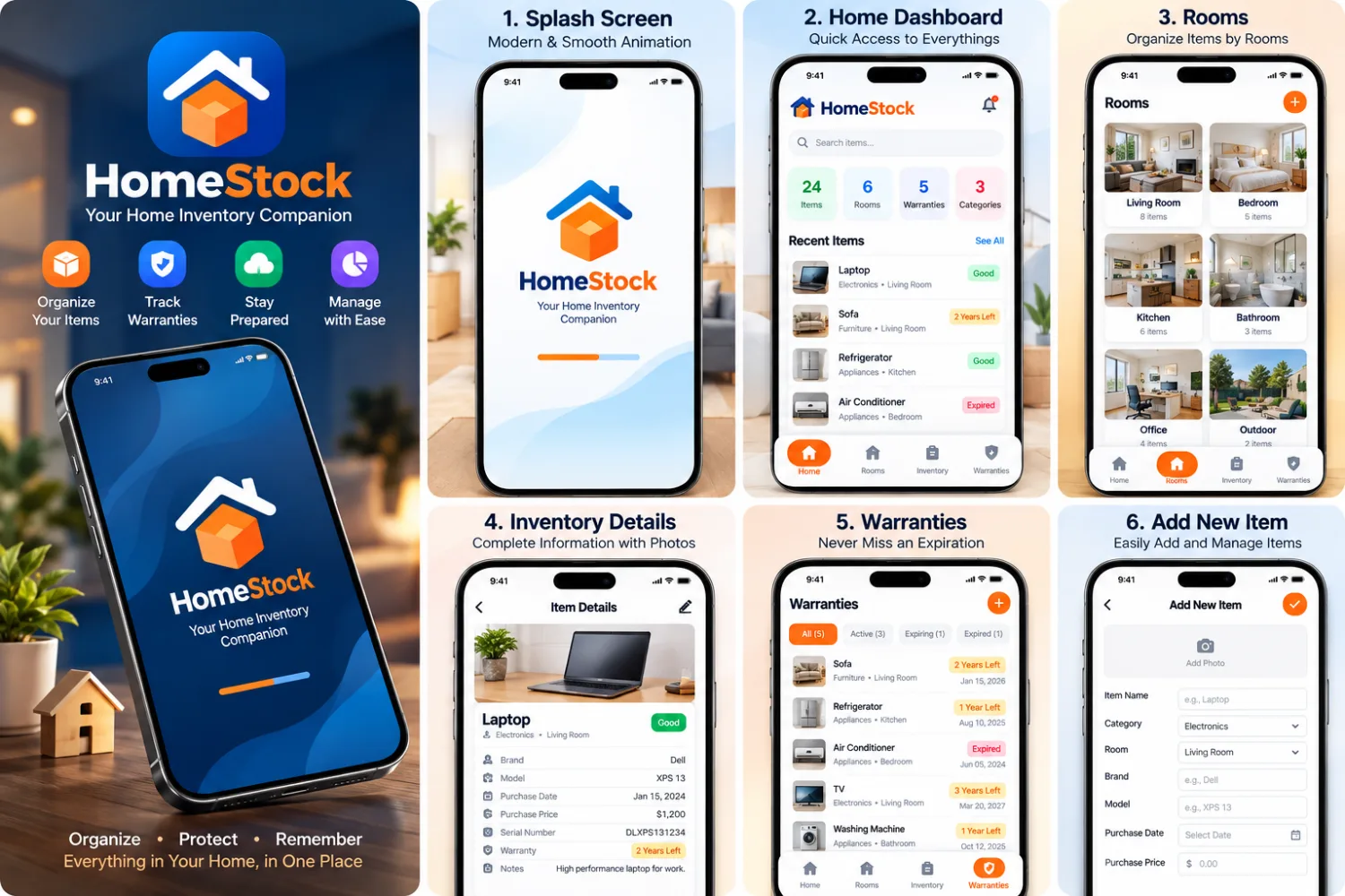 Home stock andriod App product preview