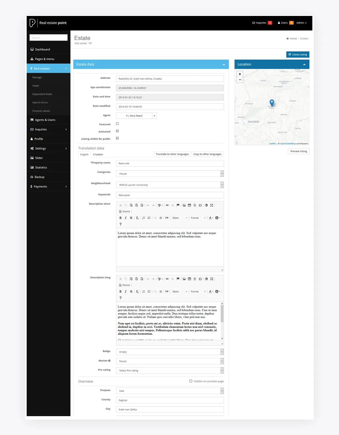 Real Estate Agency Portal source code screenshot 4