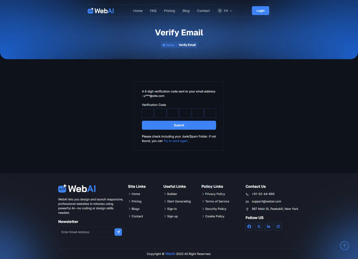 WebAI - AI Powered No Code Website Builder SaaS Platform source code screenshot 5