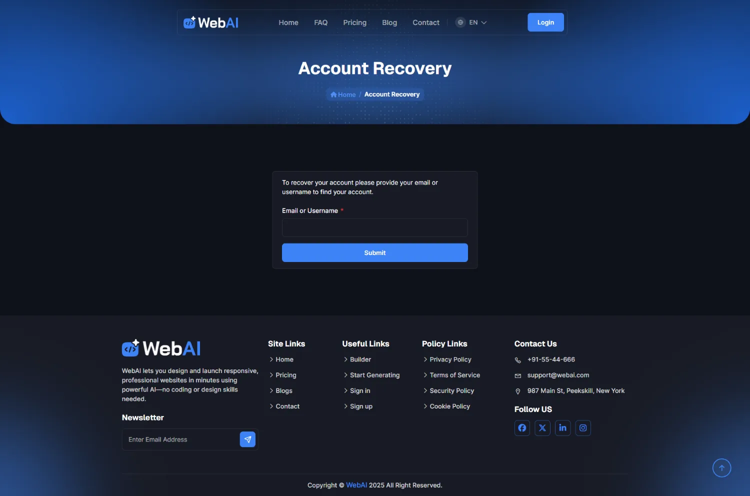WebAI - AI Powered No Code Website Builder SaaS Platform source code screenshot 6