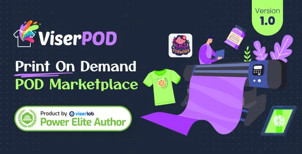 ViserPOD - Print On Demand POD Marketplace source code preview