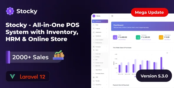 Stocky POS – ERP, Inventory Management, Point of Sale & Invoicing source code preview